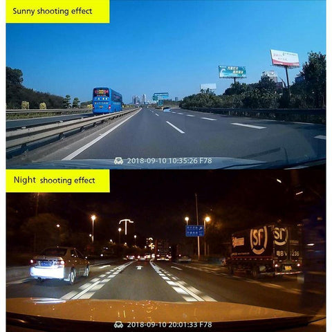 1080P HD Car DVR Dash Cam Dual Lens Camera