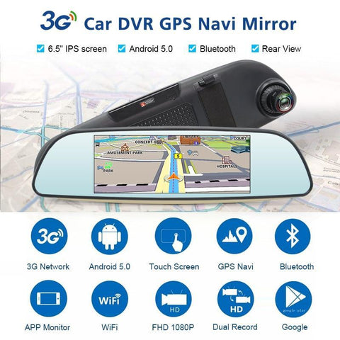 1080P HD Car DVR Dash Cam Dual Lens Camera