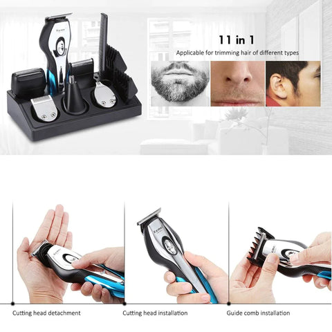 11 in 1 Electric Beard Trimmer Kit For Men