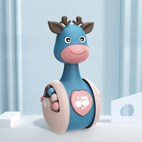 Sliding Deer Baby Tumbler Rattle Learning Education Toys