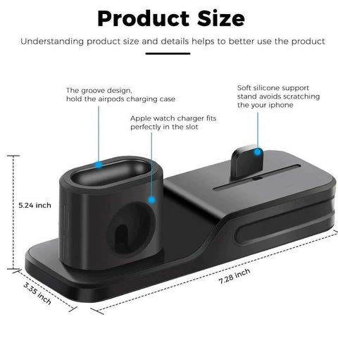 3 In 1 Charging Dock Station Stand Organizer