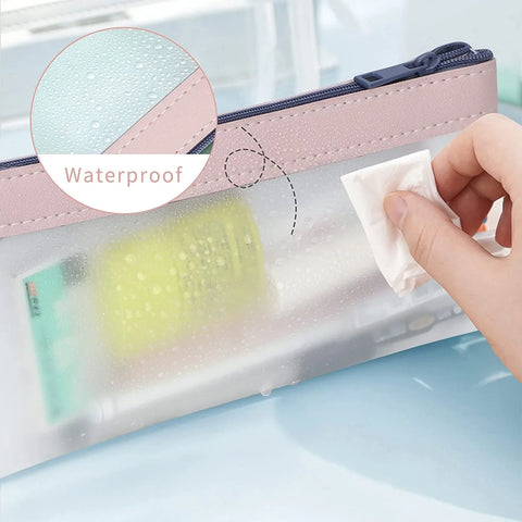 3 Pcs Pencil Case Set, Clear Pencil Pouches