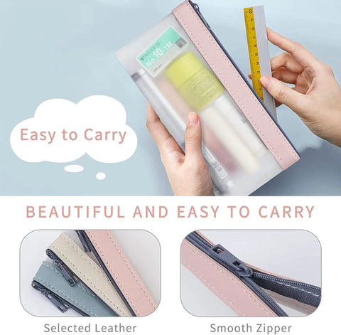 3 Pcs Pencil Case Set, Clear Pencil Pouches