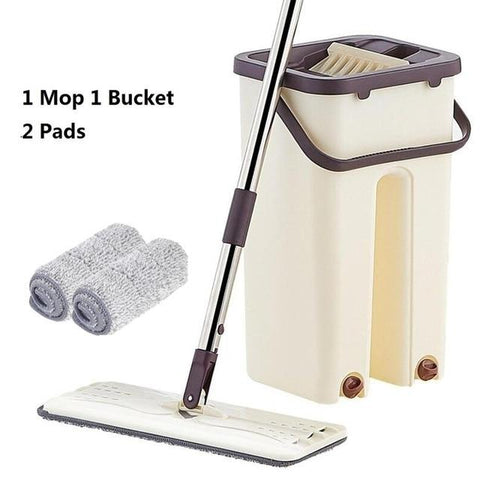 4 in 1 Multi Functional Flat Floor Mop and Bucket Set