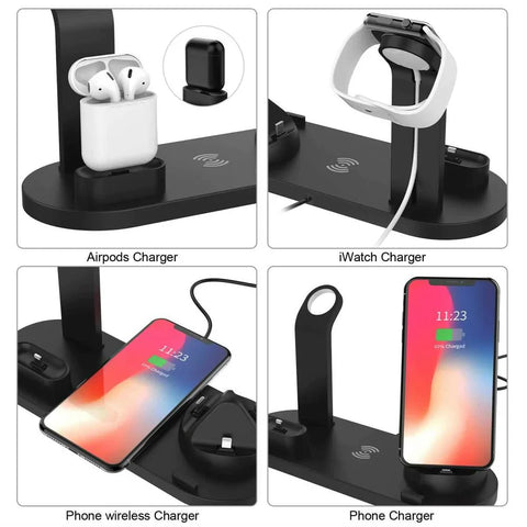 4 in 1 Wireless Charger Station For Smartphone