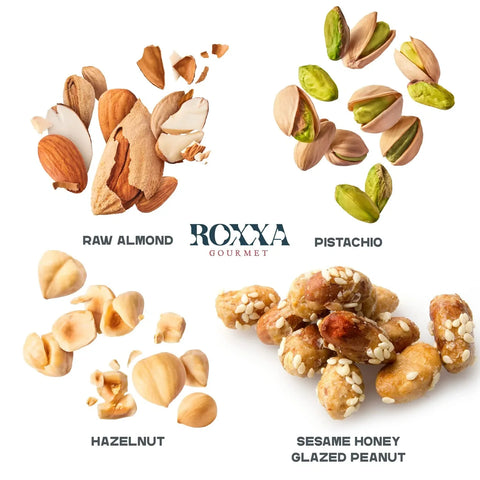 4 Variety  Nuts & Dried Fruit Cardboard Box