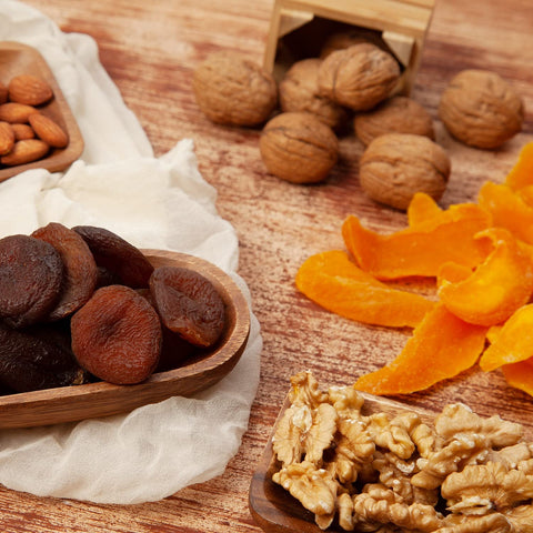 4 Variety  Nuts & Dried Fruit  Wooden Gift Box
