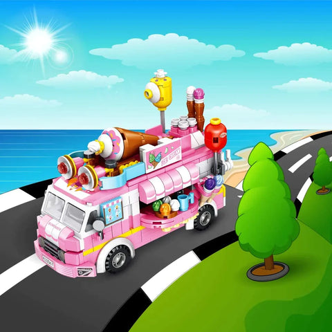 553 Pieces Ice Cream Truck Set Toys for Girls
