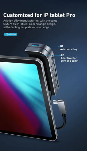 6 in 1 USB C HUB for Type C Devices