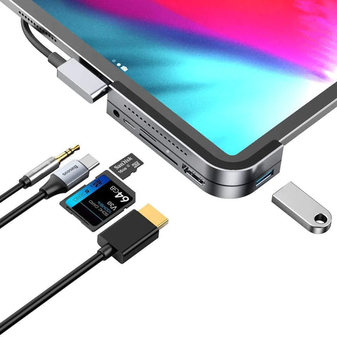 6 in 1 USB C HUB for Type C Devices