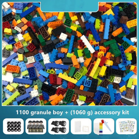 Bulk small particle building blocks