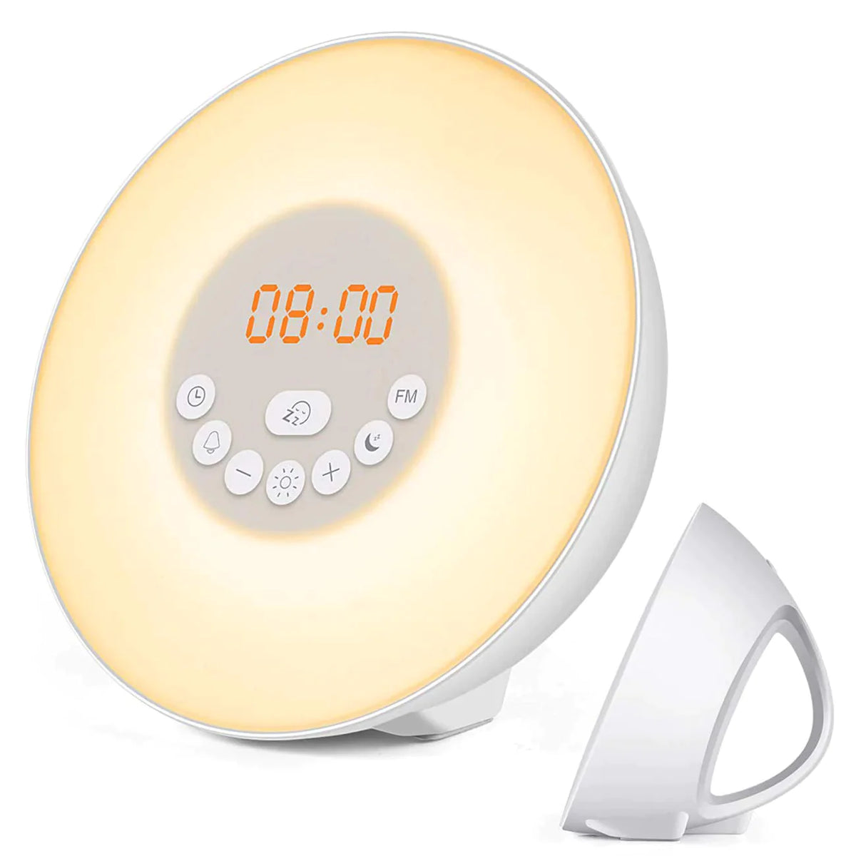 Sunrise Alarm Clock, Smart Wake up 7 Colored Led Lights