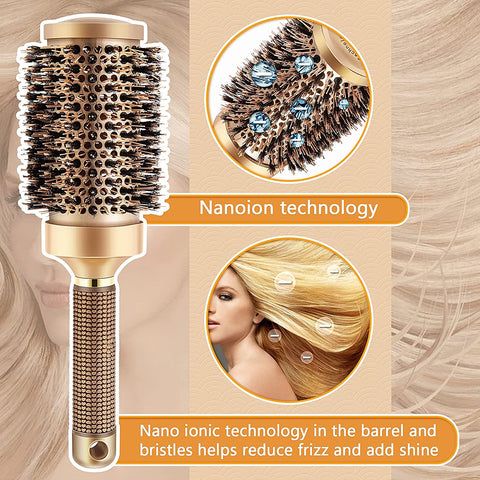 Boar Bristle Round Hair Brush