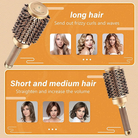 Boar Bristle Round Hair Brush