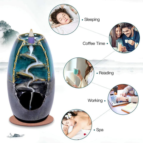 Ceramic Backflow Incense Holder