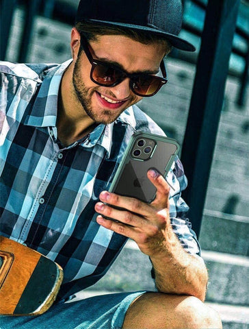 Clear PC +TPU case for iPhone