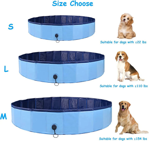 Foldable Dog Pool - Portable Dog Swimming Pool