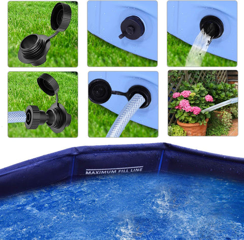 Foldable Dog Pool - Portable Dog Swimming Pool