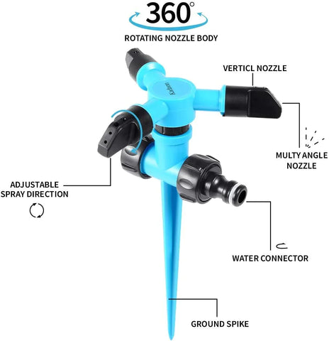 Garden Sprinkler 360 Rotating Lawn Sprinkler