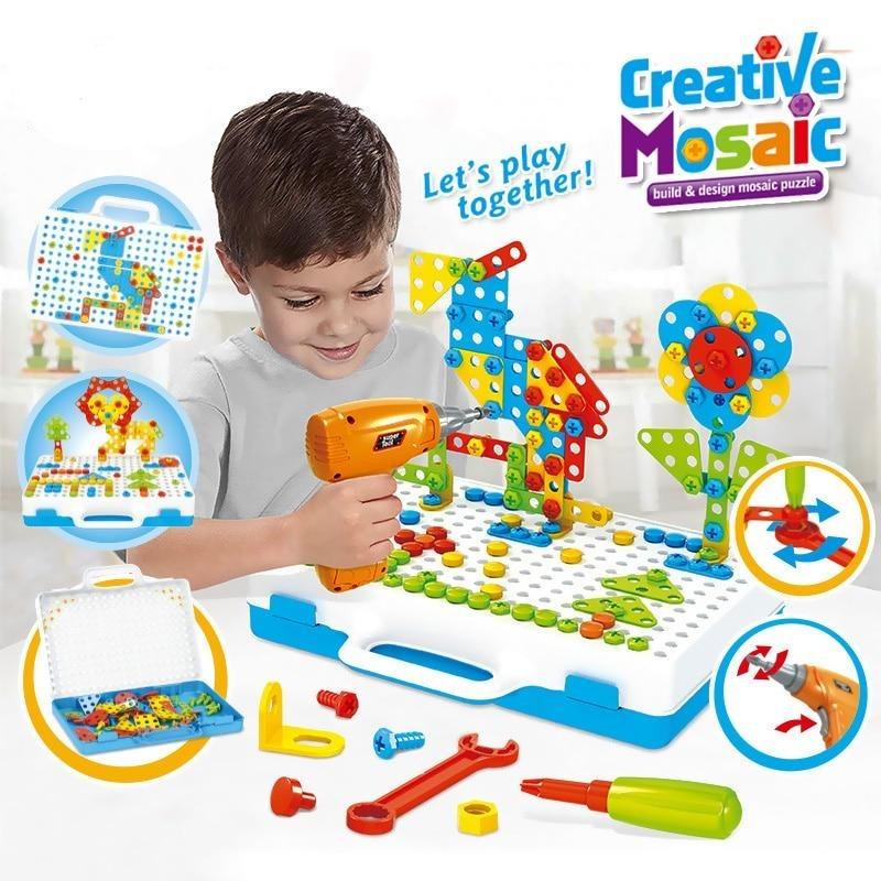 Creative Drill Screws and Nuts Puzzle Toys - BeHandykid.com