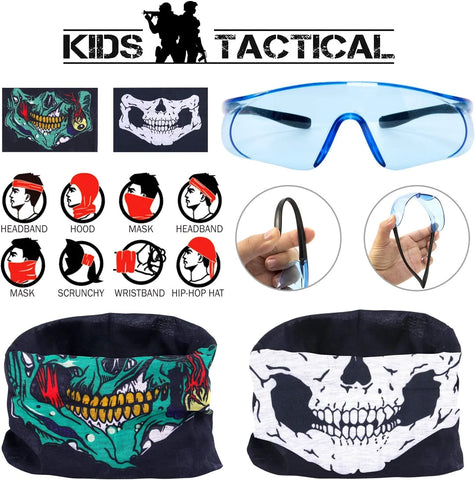 Kids Tactical Vest Kit 2 Pack Compatible with Nerf Guns