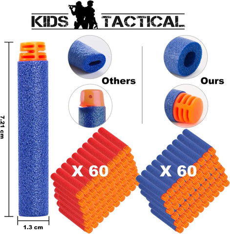 Kids Tactical Vest Kit 2 Pack Compatible with Nerf Guns