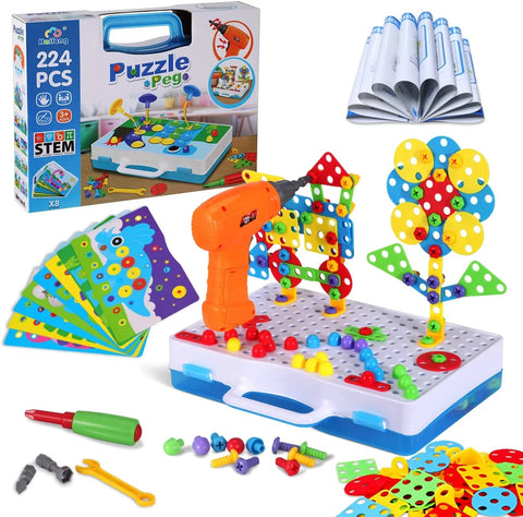 237 Pieces Creative Toy Drill Puzzle Set