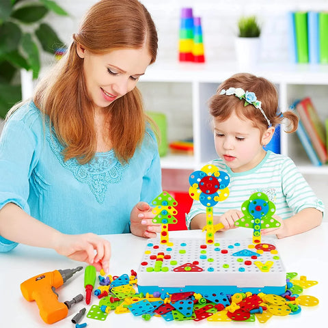 237 Pieces Creative Toy Drill Puzzle Set