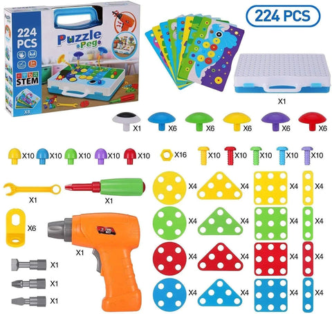 237 Pieces Creative Toy Drill Puzzle Set