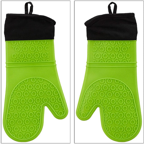 Oven Mitts and Pot Holders Heat Resistant Silicone Oven gloves