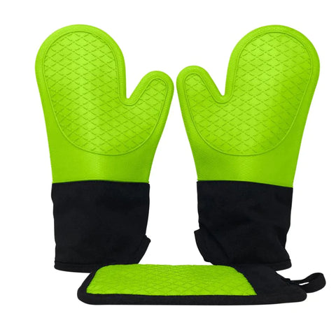 Oven Mitts and Pot Holders Heat Resistant Silicone Oven gloves