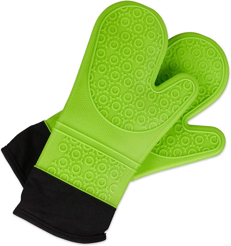 Oven Mitts and Pot Holders Heat Resistant Silicone Oven gloves