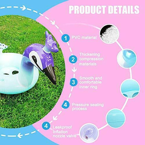 Peacock Swim Ring for Kids and Adults