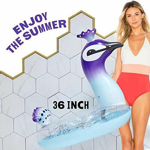Peacock Swim Ring for Kids and Adults