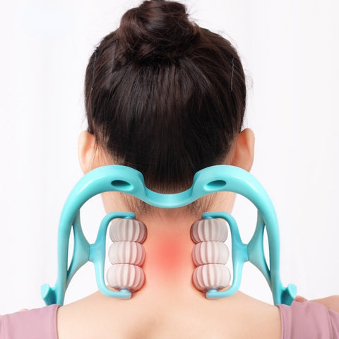 6 Wheel Pressure Point Neck Massager