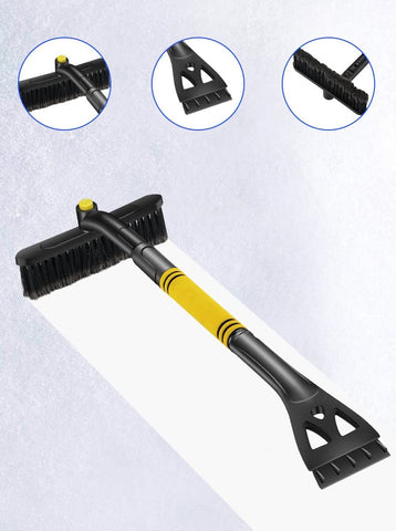 Snow Brush Broom Tool No Scratch 3 in 1 Ice Scraper