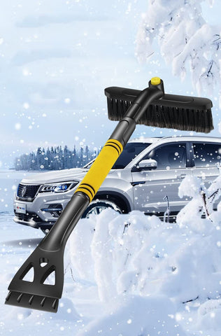 Snow Brush Broom Tool No Scratch 3 in 1 Ice Scraper