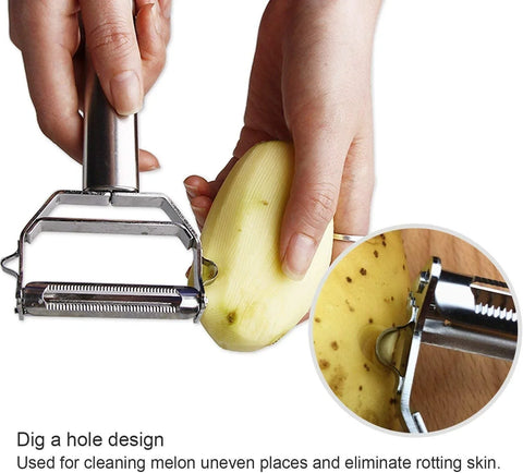 Stainless Steel Dual Blade Vegetable Peeler