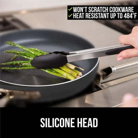 Stainless Steel Silicone Tongs for Cooking