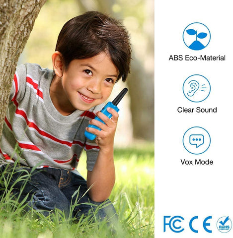 Walkie Talkies for Kids 3 Pack 3 Miles, 2 Way Radio Toys for Kids with Backlit LCD Flashlight