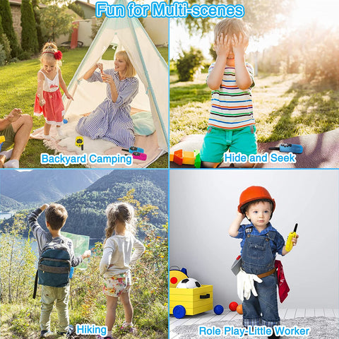 Walkie Talkies for Kids 3 Pack 3 Miles, 2 Way Radio Toys for Kids with Backlit LCD Flashlight