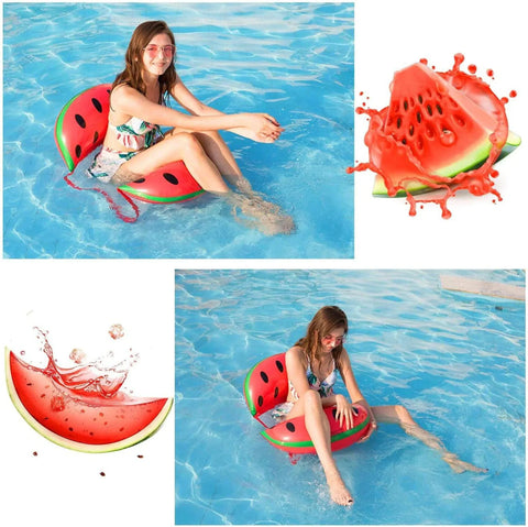 Watermelon Pool Hammock Inflatable Floats in Fruit Pattern