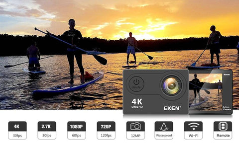 Action Camera, 4K Ultra HD WiFi Waterproof Action Camera