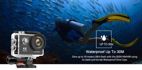 Action Camera, 4K Ultra HD WiFi Waterproof Action Camera