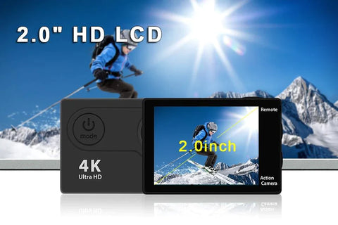 Action Camera, 4K Ultra HD WiFi Waterproof Action Camera