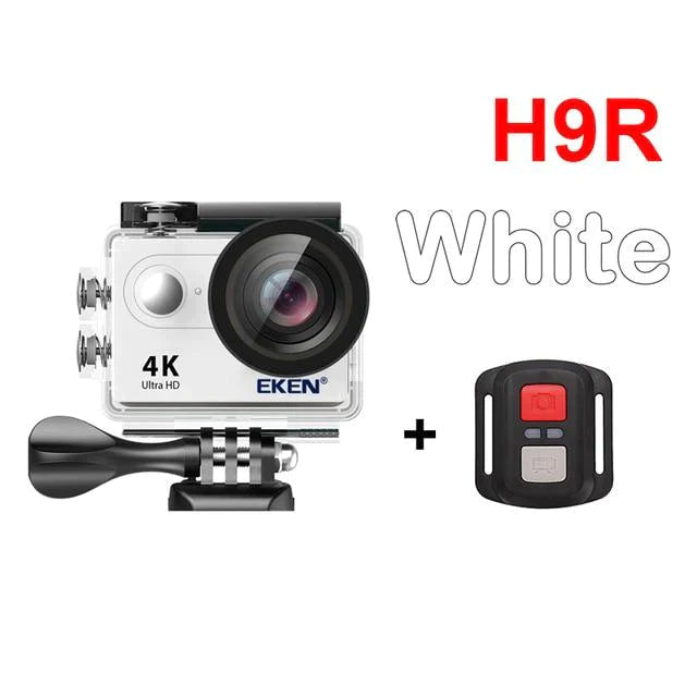 Action Camera, 4K Ultra HD WiFi Waterproof Action Camera action Camera EvoFine H9R WHITE Standard 