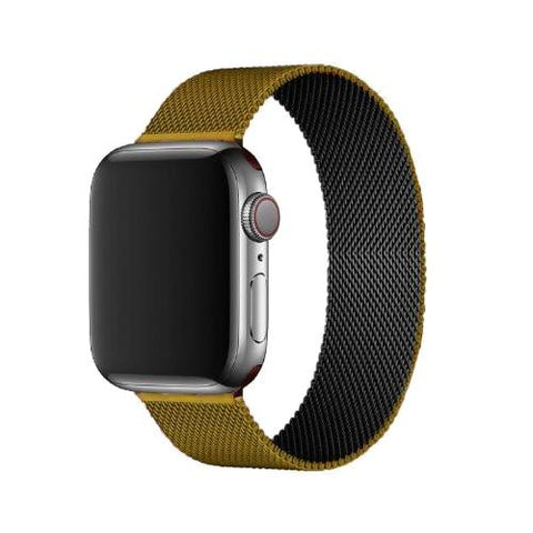 Apple watch bands 40mm, Stainless steel Milanese loop straps For Apple watch watch bands EvoFine Black gold 38mm or 40mm 