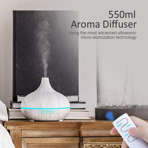 Aroma Essential Oil Diffuser 550ml Ultrasonic Cool Mist Air Humidifier