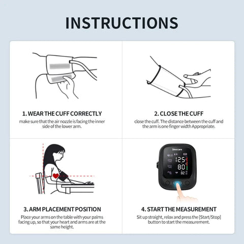 Automatic Digital Blood Pressure Monitor with Voice Function