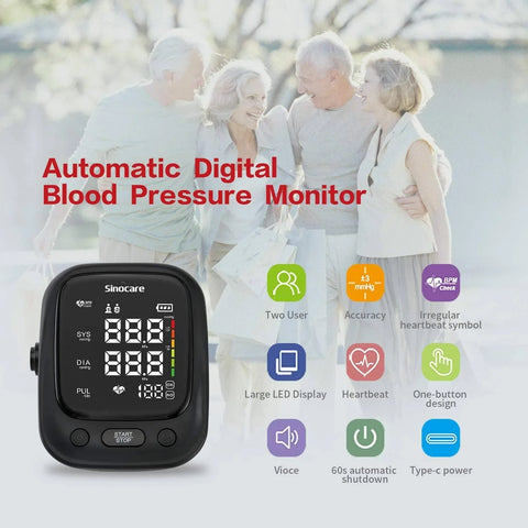 Automatic Digital Blood Pressure Monitor with Voice Function